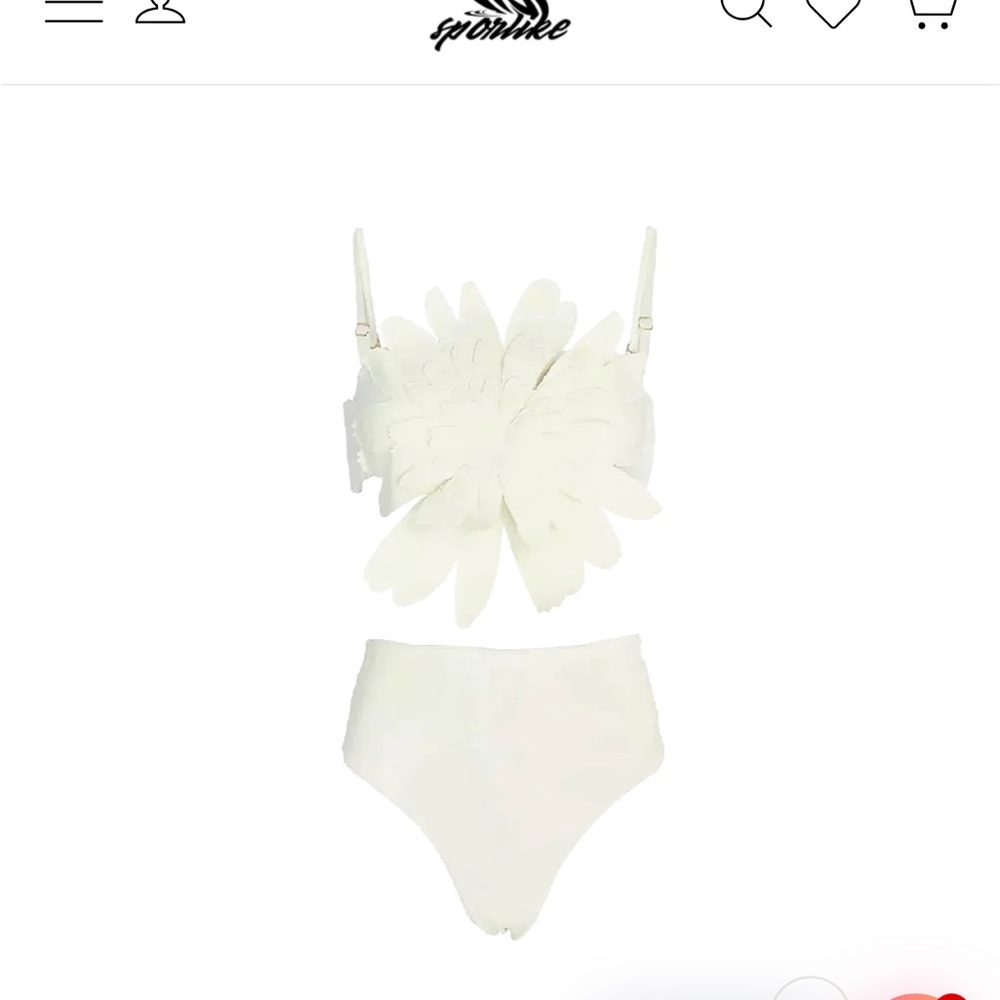 White bikini and coverup